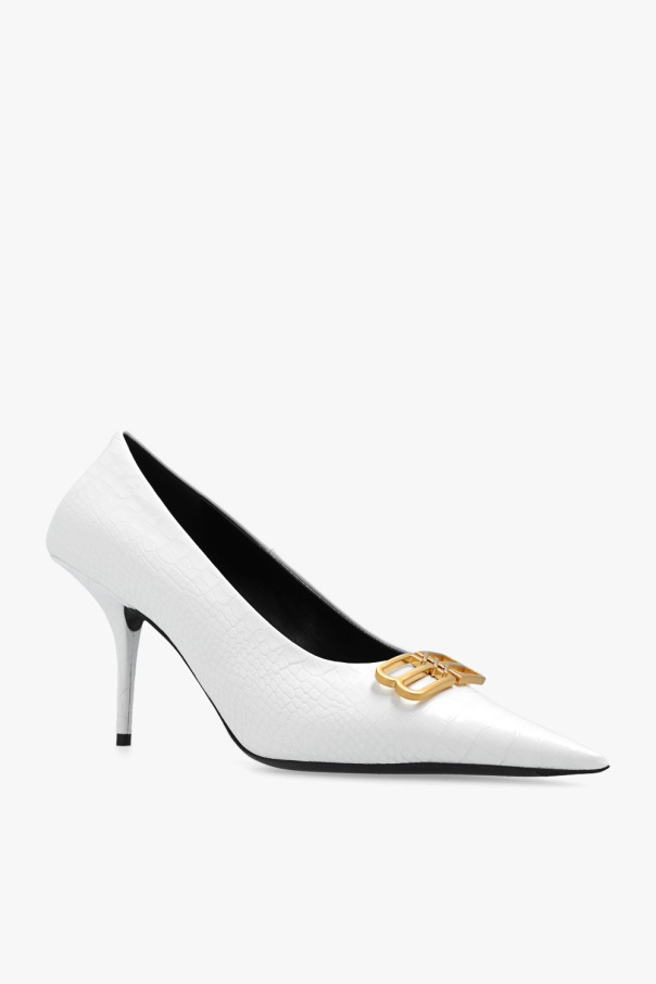 Balenciaga white heels online